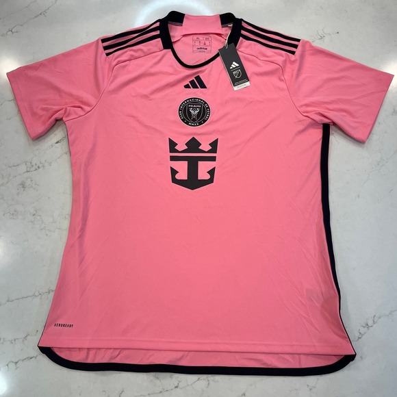adidas Other - Adidas NEW Inter Miami CF Home Jersey Messi #10 Mens XL Pink Polyester Slim Fit